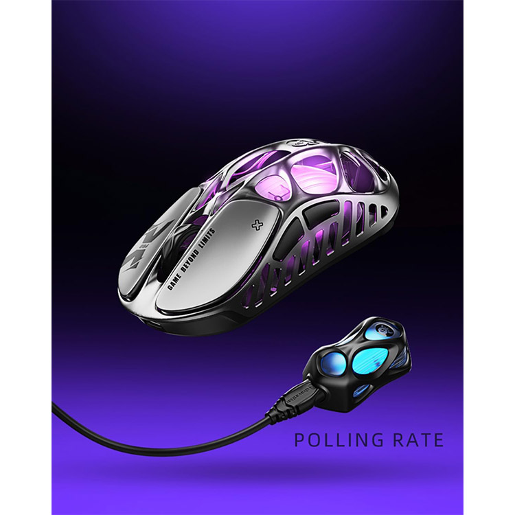 خرید موس GravaStar Mercury X Pro - بی‌سیم - سیاه کهکشانی